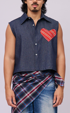 NANO SHIRT - DENIM WITH HEART