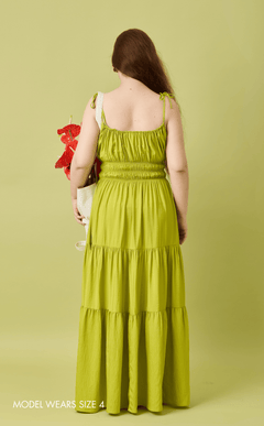 PAMELA MAXI DRESS - CHARTREUSE