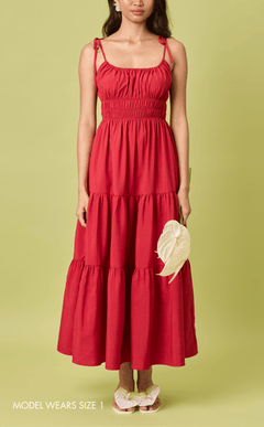 PAMELA MAXI DRESS - RED