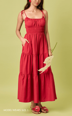 PAMELA MAXI DRESS - RED