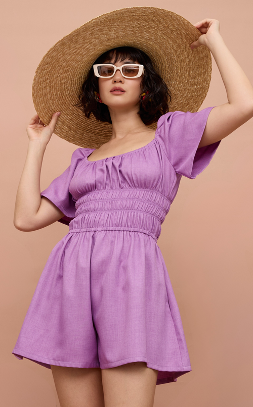 PENNY ROMPER - PURPLE