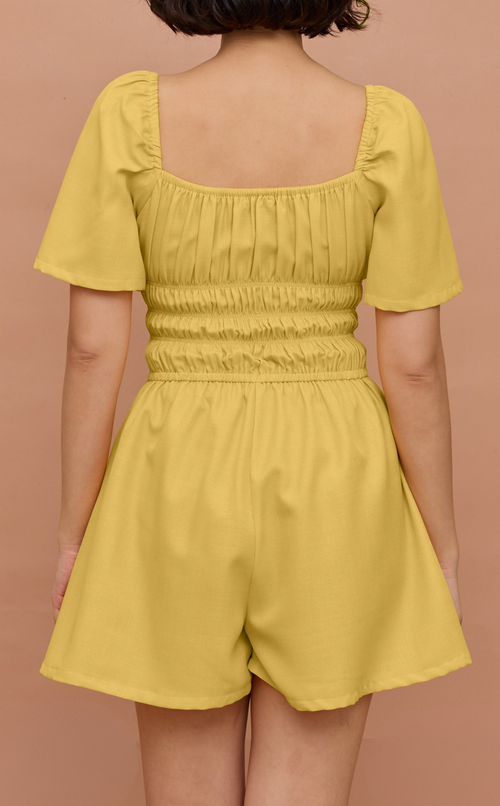 PENNY ROMPER - TOASTED BUTTER