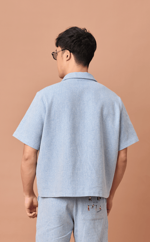 PINO TOP - CHEVRON TWEED w/ KALYE EMBRO (PRE ORDER)