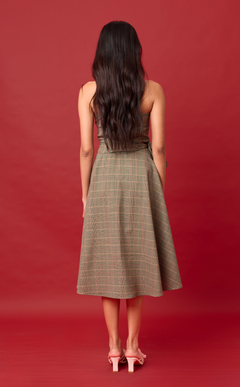 PLUMA DRESS - HOUNDSTOOTH PLAID (PRE ORDER)