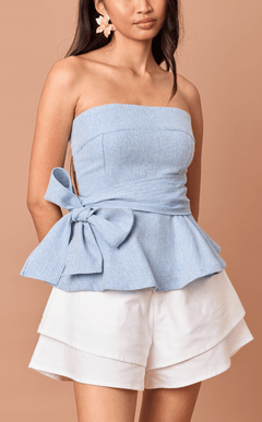 PLUMA TOP - CHEVRON TWEED (PRE ORDER)