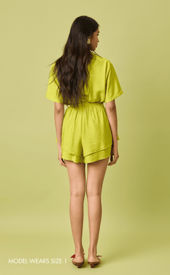 POLLY TOP - CHARTREUSE