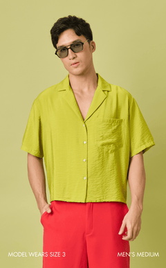 POLLY TOP - CHARTREUSE
