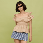 POPPY TOP - OATMEAL