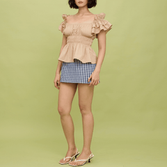 POPPY TOP - OATMEAL