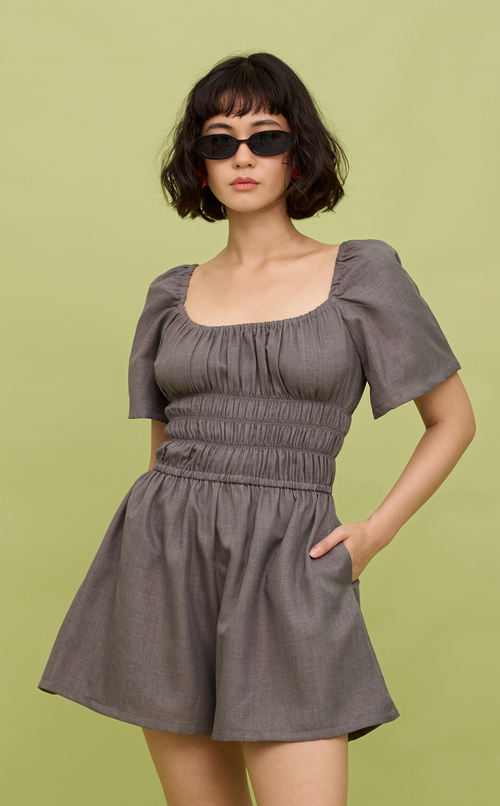PENNY ROMPER - GRAY