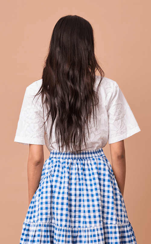 RAJA SHIRT - WHITE LACE