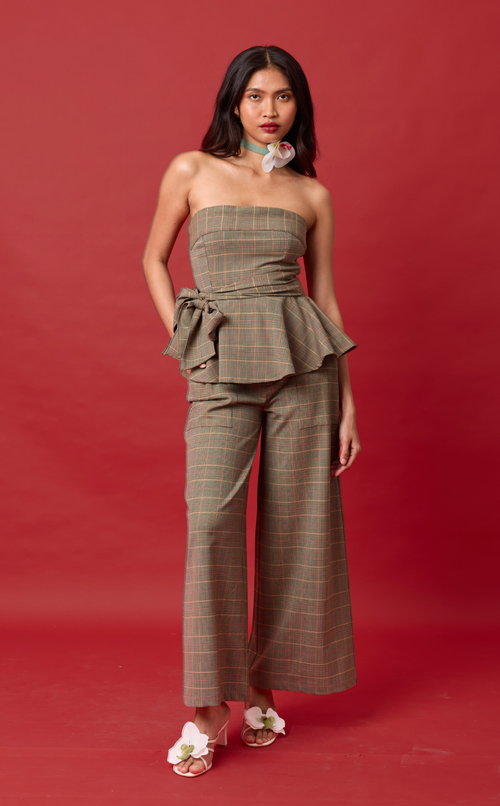 RANDY PANTS - HOUNDSTOOTH PLAID