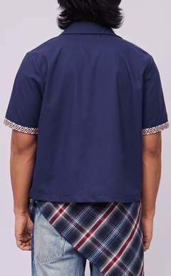 RAJA SHIRT - NAVY BLUE LINEN