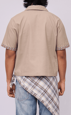 RAJA SHIRT - TAUPE LINEN