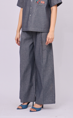 RANDY PANTS - GRAY DENIM CHAMBRAY