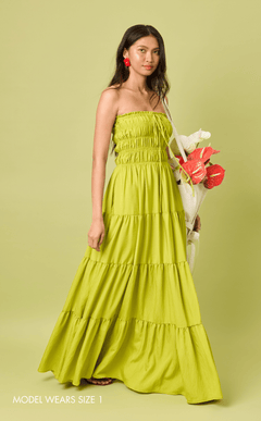 SIENNA MAXI DRESS - CHARTREUSE (PRE-ORDER)