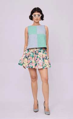STACY SKORT - PASTEL ABSTRACT